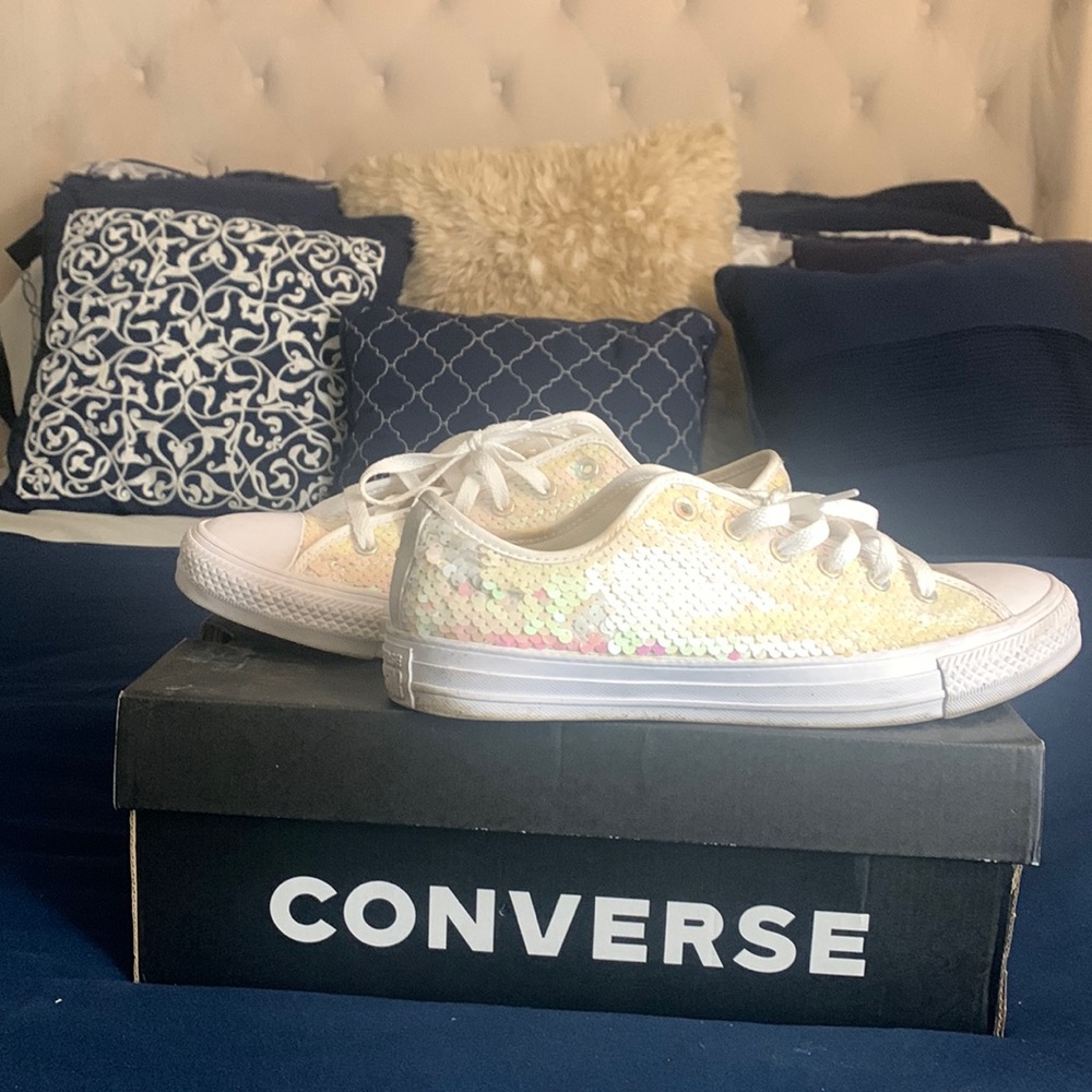 Sequin shoes